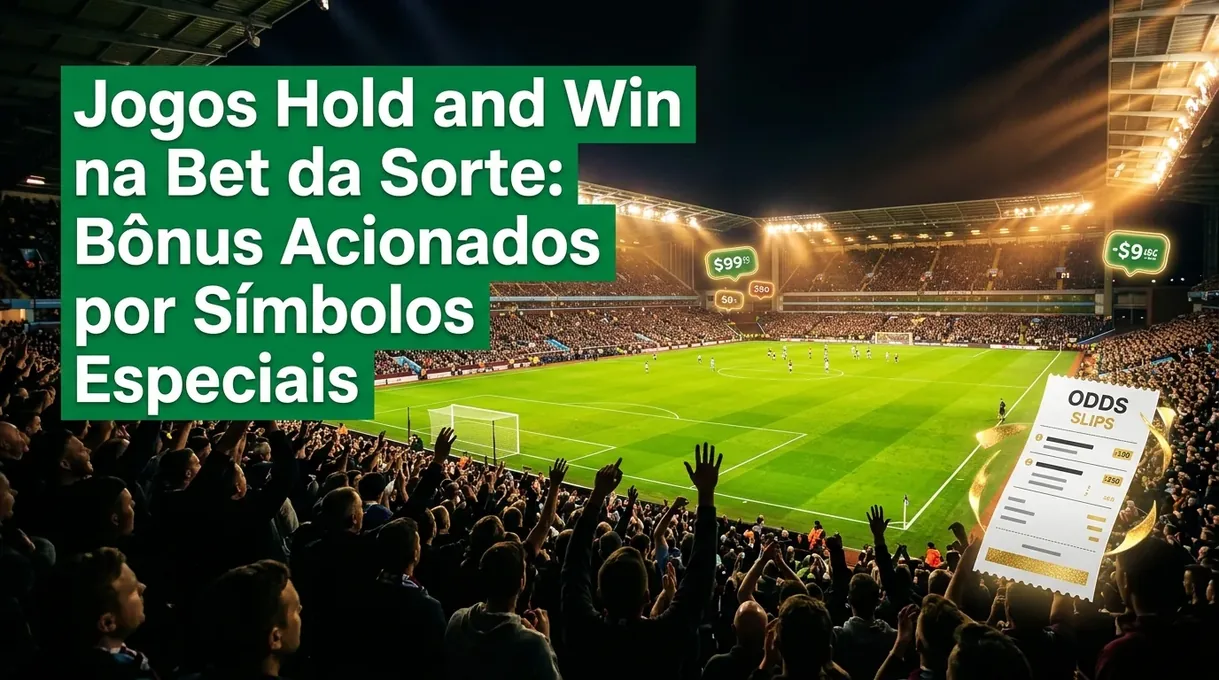 Packed stadium at night with glowing odds slips, celebrating Hold and Win slots.